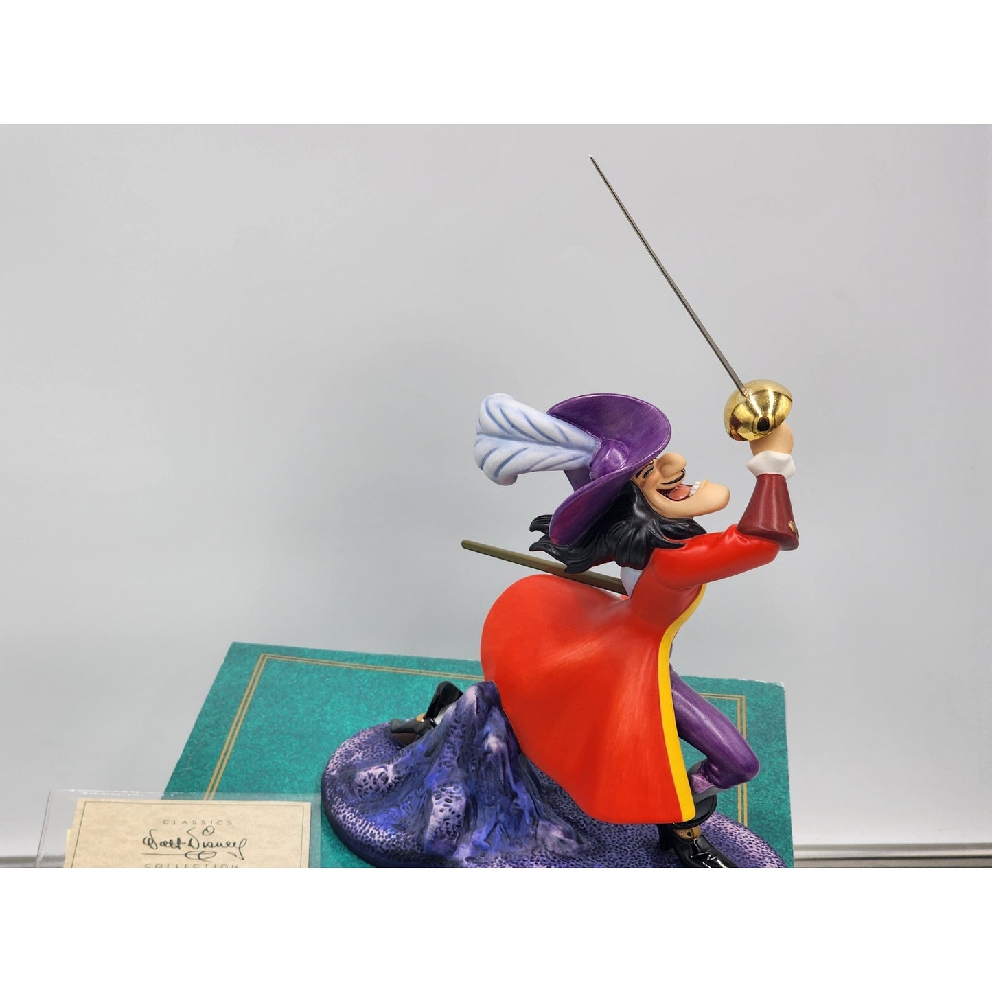 WDCC Captain Hook Peter Pan I've Got You This Time Figurine COA Box Disney
