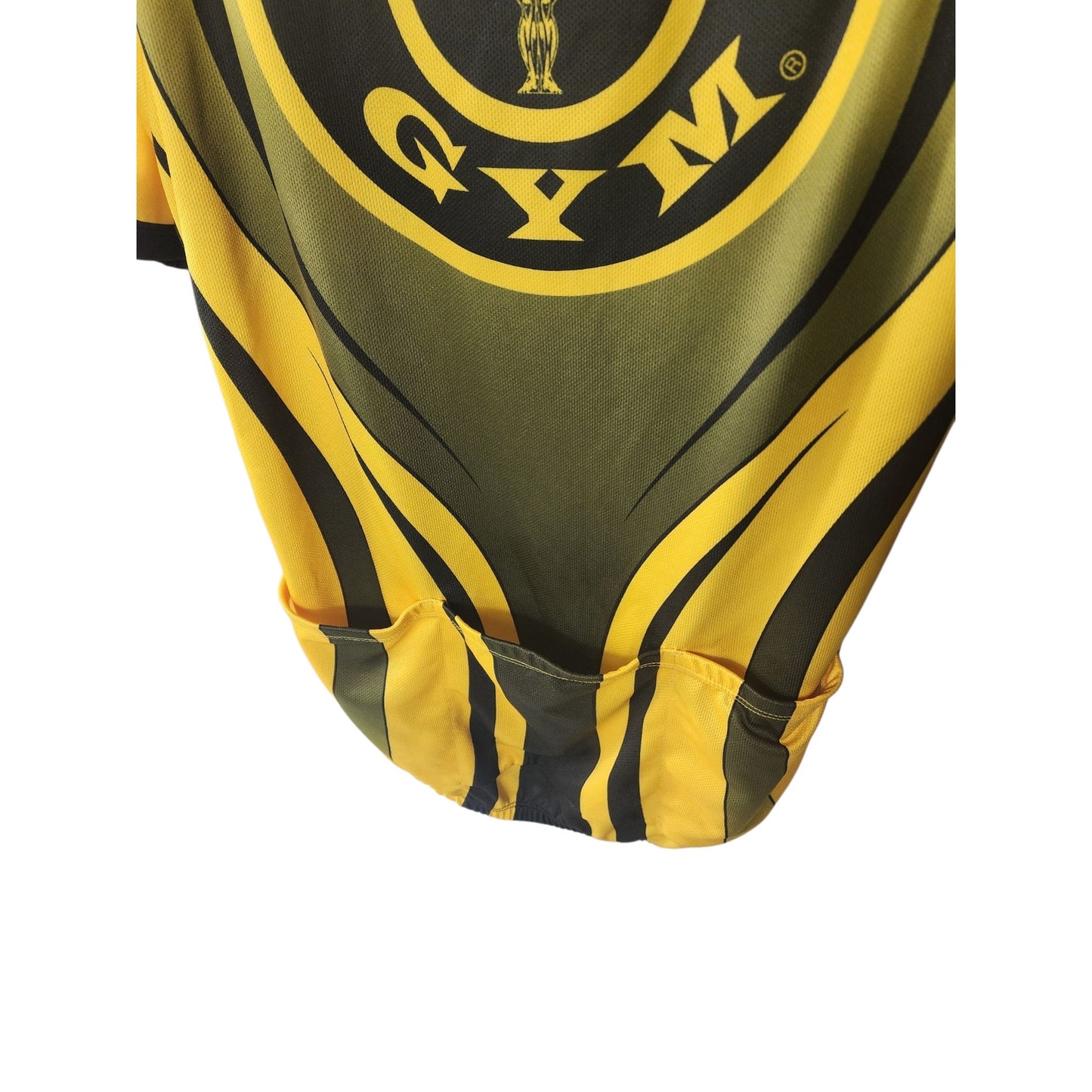 Golds Gym Cycling Jersey Mens Large Half Zip Short Sleeve Fitness Bodybuilding