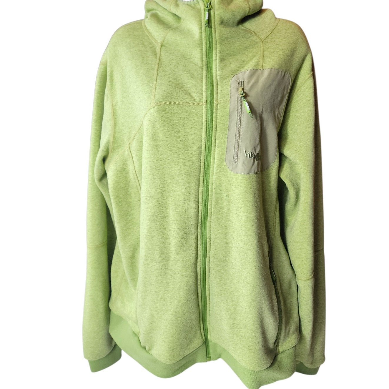 Vikafjell Norway Hoodie Womens XL Zip Fleece Hiking Jacket Gorpcore Norwegian