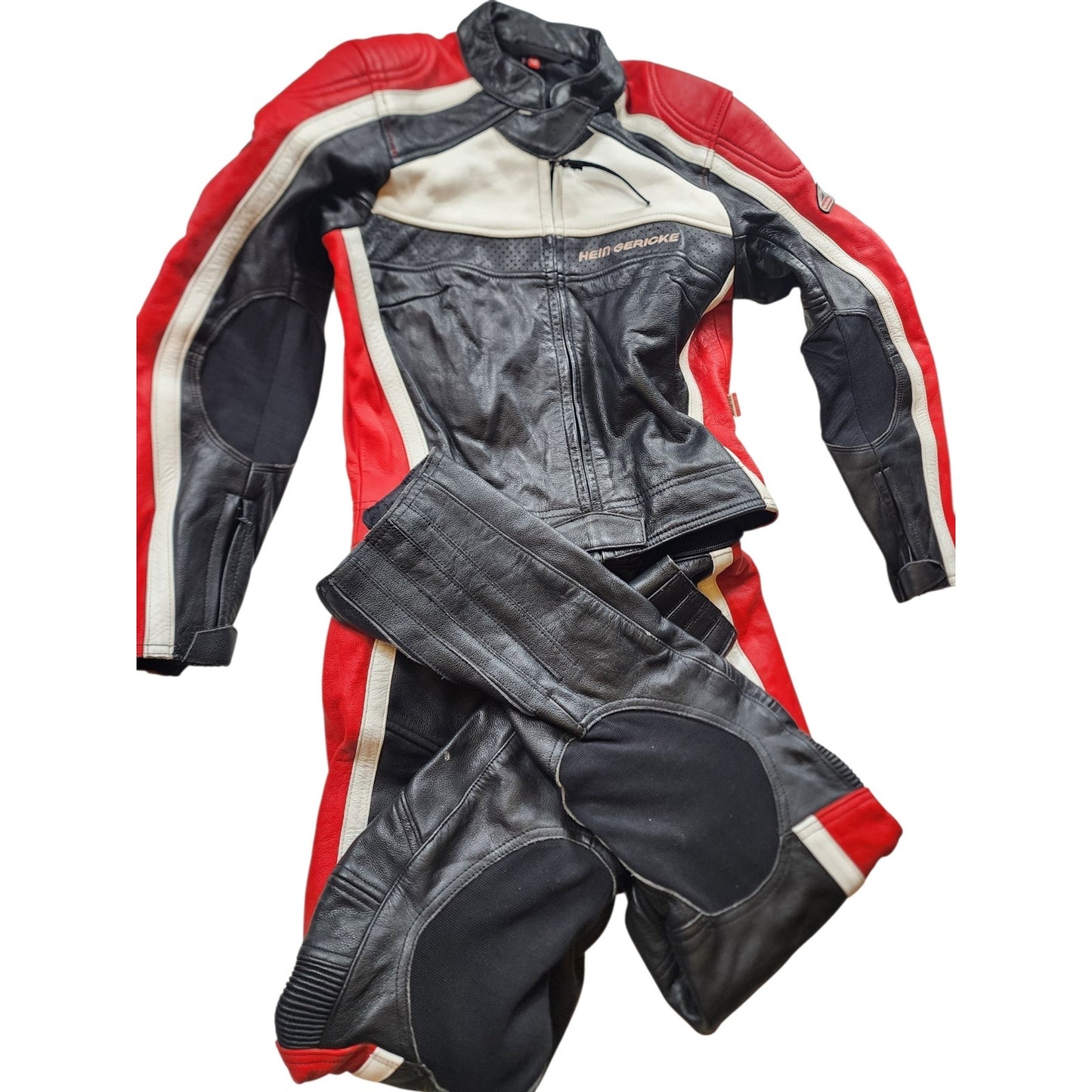 Hein Gericke PSR Hiprotec Leather Motorcycle Racing Suit Womens EU 36 US 4 Small