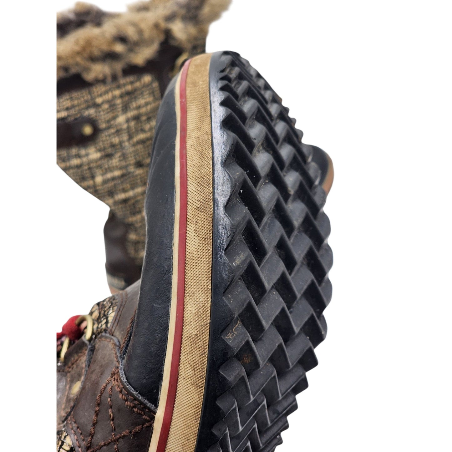 Sorel Tofino Boots Womens 9 Faux Fur Waterproof Winter Snow NL2388-231 Gorpcore