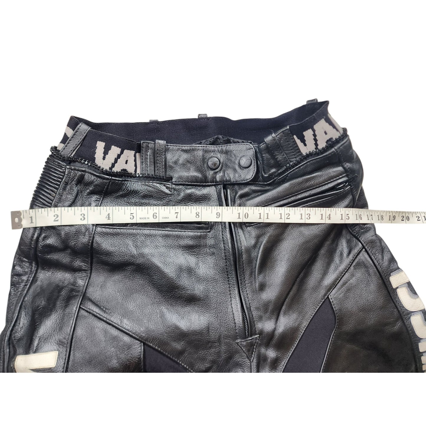 Vanucci Motorcycle Pants Mens 38 EU 28x30 Leather Trousers Knees Protective Moto