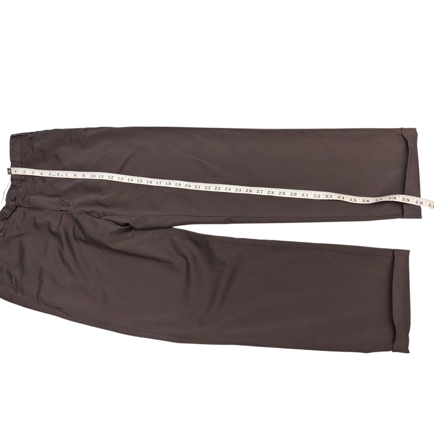 Ermenegildo Zegna Dress Pants Mens 36x30 Chino Trousers Brown Portugal Wool Work