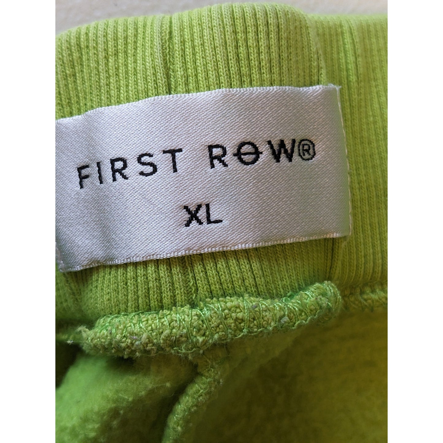 First Row Shorts Mens XL Neon Graphic Streetwear Hip Hop Style Drawstring Bold