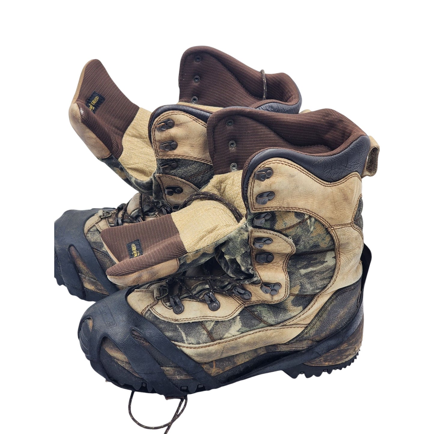 Cabelas Dry Plus Hunting Boots Mens 12D Waterproof Thinsulate Camo 83-0667