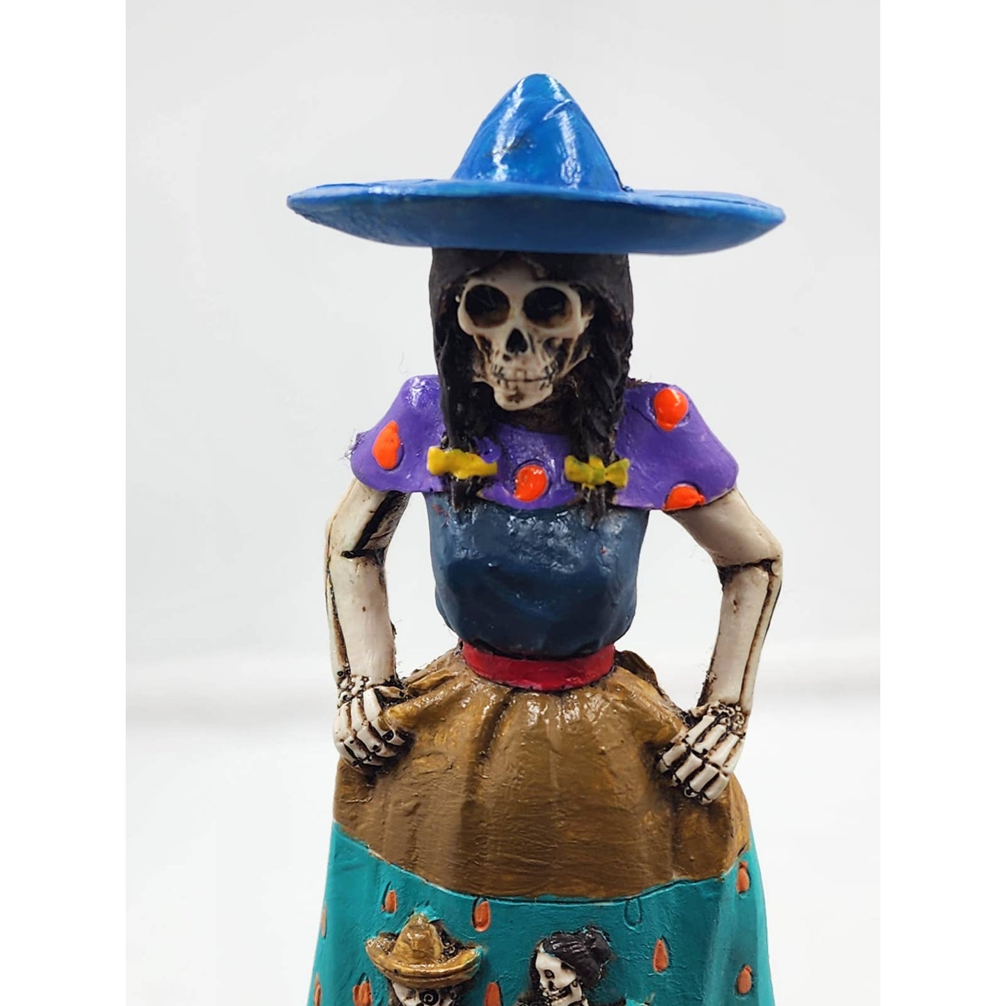 Day Of the Dead Skeleton Queen Mexican Sugar Skull Calavera Folk Art Halloween