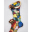 Christmas Stocking Vintage Carol Rardon Wall Hanging Decoration Colorful 13"