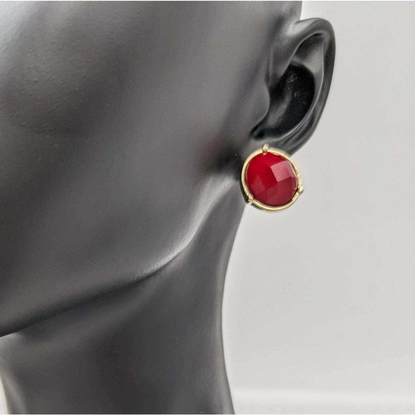 Stud Earrings For Women Red Sparkly Elegant Classy Cute Set Fashion Jewelry