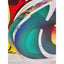 Shlomi Haziza Acrylic Sculpture Lucite Two Faces Abstract Signed Israeli Artist