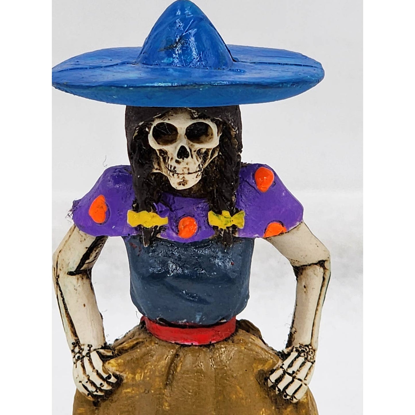 Day Of the Dead Skeleton Queen Mexican Sugar Skull Calavera Folk Art Halloween