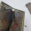 Antique 1920s Art Deco Enamel Metal Mesh Purse Lot 2 Pictorial Floral Chain Handbag Flapper Evening Bag Ornate Pierced Frames Collectible