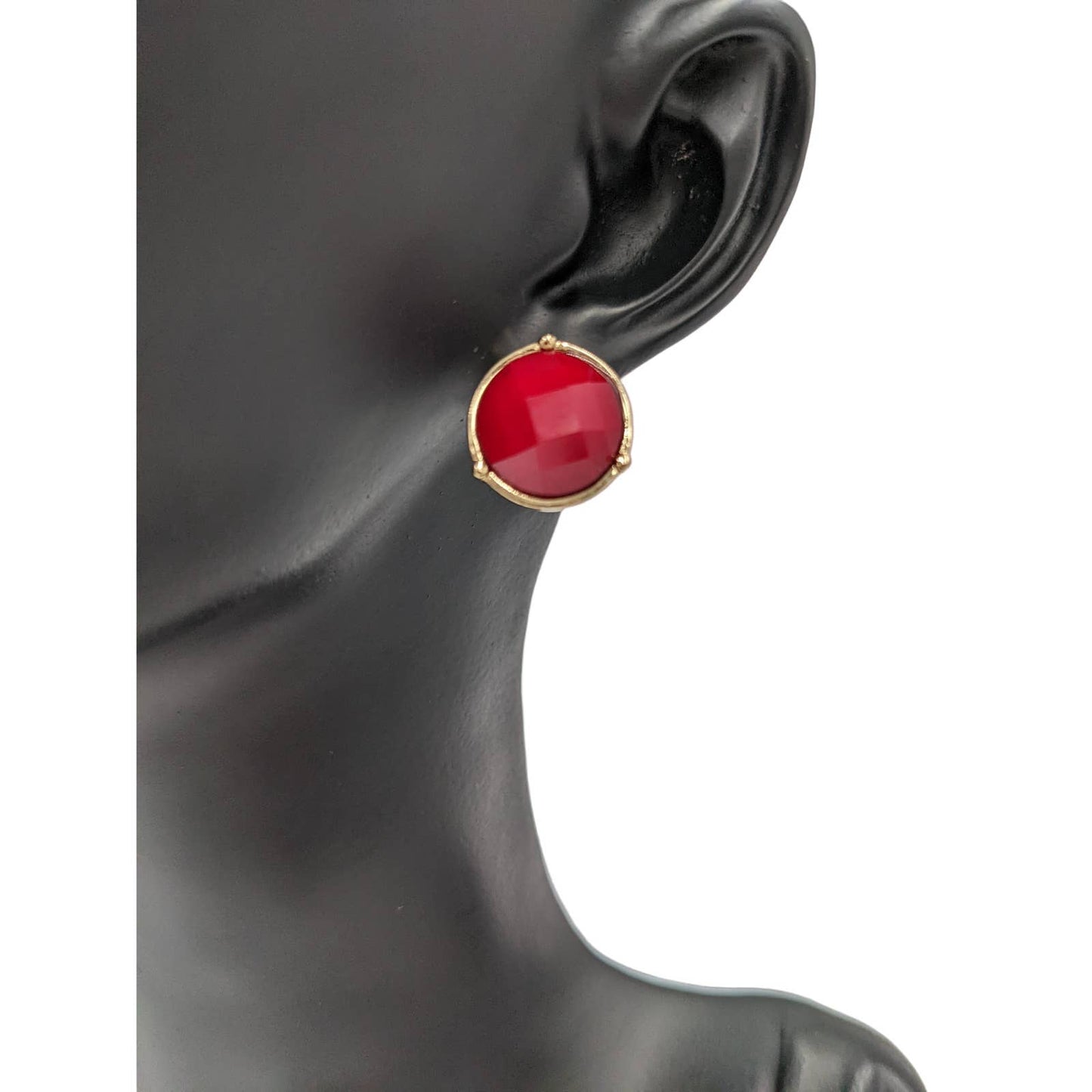Stud Earrings For Women Red Sparkly Elegant Classy Cute Set Fashion Jewelry