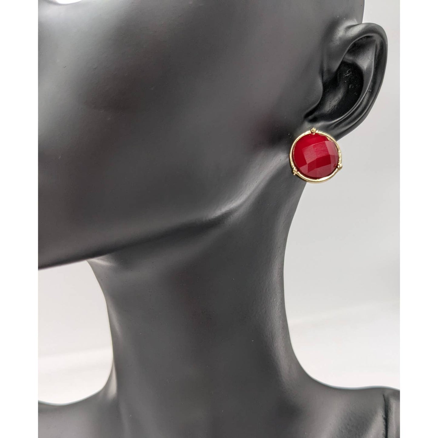 Stud Earrings For Women Red Sparkly Elegant Classy Cute Set Fashion Jewelry