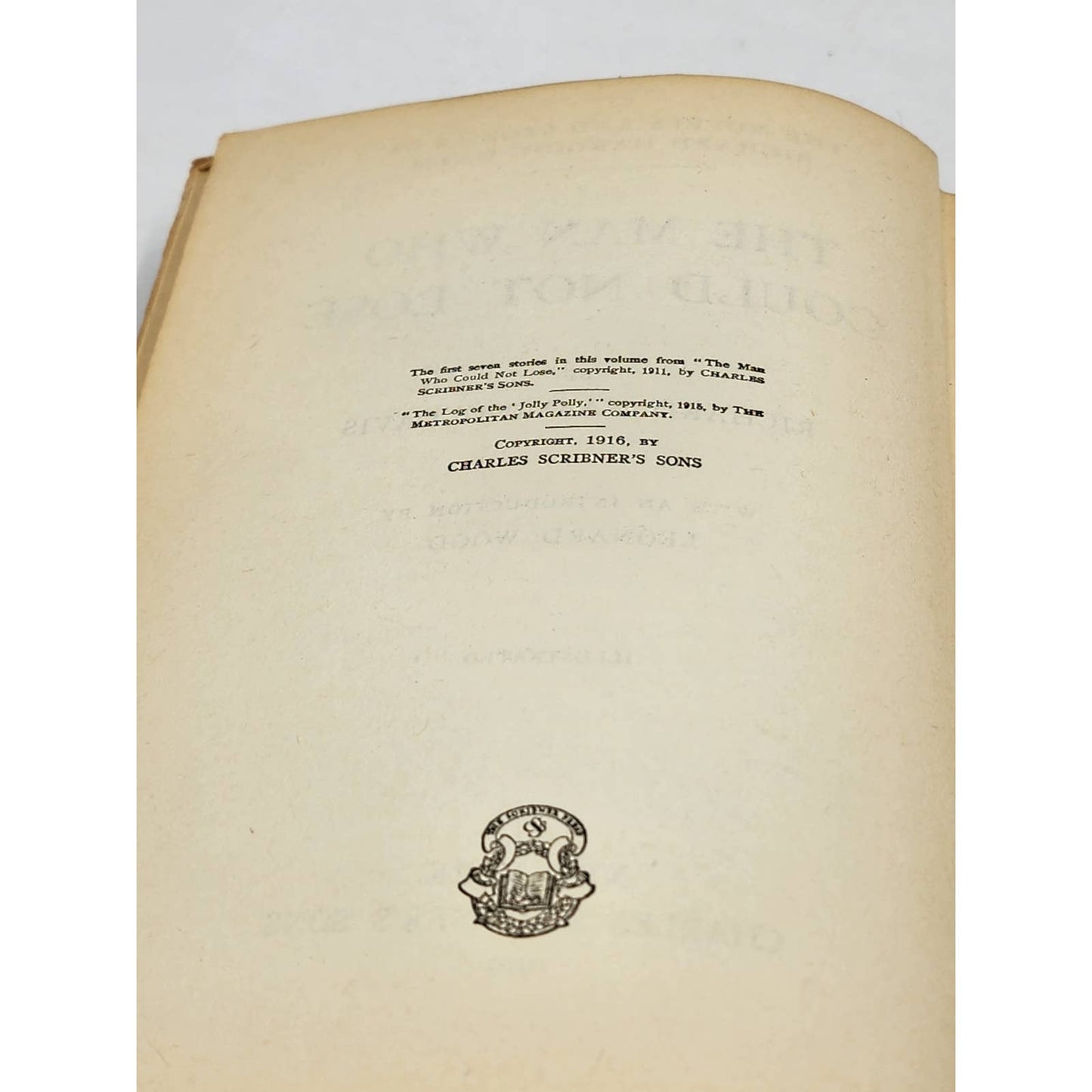 The Man Who Could Not Lose By Richard Harding Davis Illustrated Antiquarian 1919