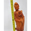 Guan Yin Goddess Statue Orange Bodhisattva Lotus Flower Deity Asian Buddhism 19"