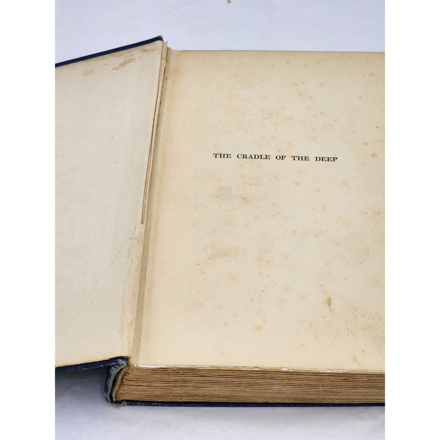 The Cradle Of The Deep By Jacob Fisher Adventure Novel Antiquarian 1912
