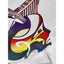 Shlomi Haziza Acrylic Sculpture Lucite Two Faces Abstract Signed Israeli Artist