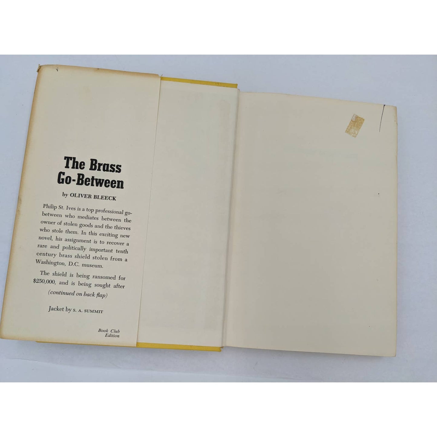 The Brass Go-Between By Oliver Bleeck A Novel Of Suspense Adventure Vintage 1969