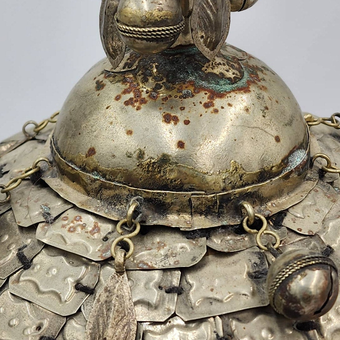 Vintage Bride Headdress Tribal Wedding Pendant Tassels Ceremony Asian Boho 24"