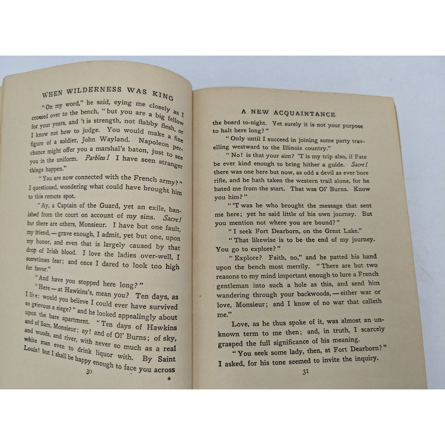 When Wilderness Was King Illinois Country By Randall Parrish Antiquarian 1905