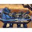 Large Stagecoach Bronze Sculpture Charles Russell Marble Base Western Art 46"