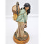 Vintage Indian Woman Mother Figurine Sculpture Motherhood Wood Base Cultural 11"