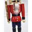 Vintage Nutcracker King Red Figurine Statue Christmas Holiday Decor 13"