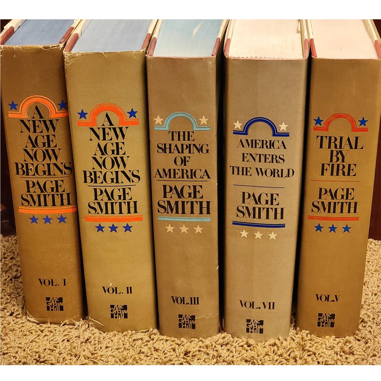 A Peoples History United States By Page Smith Vol 1,2,3,5,7 Historical Vintage
