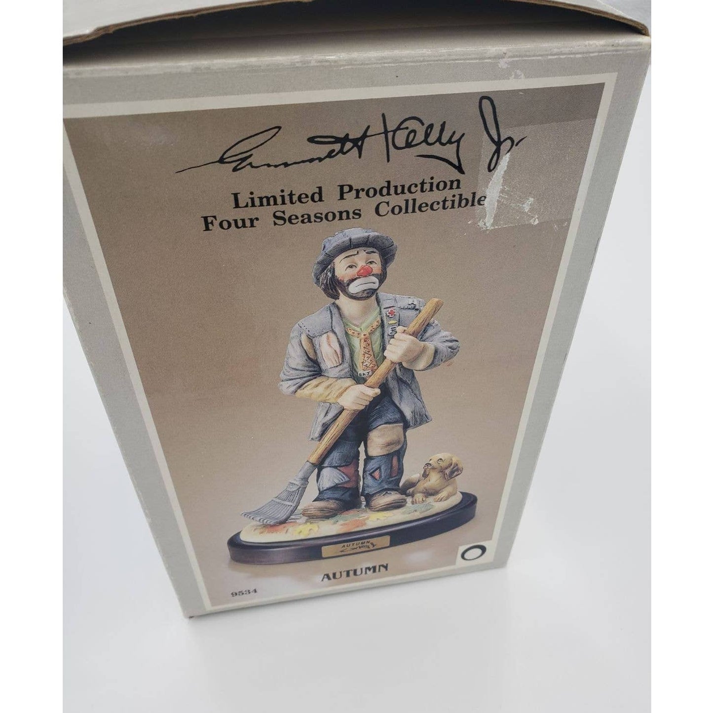 Flambro Emmett Kelly Jr 4 Season Collection Clown Figurine Autumn 9534 Limited