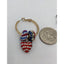 Sparkly Dangle Hoops Womens Earrings Red Silver Blue Set