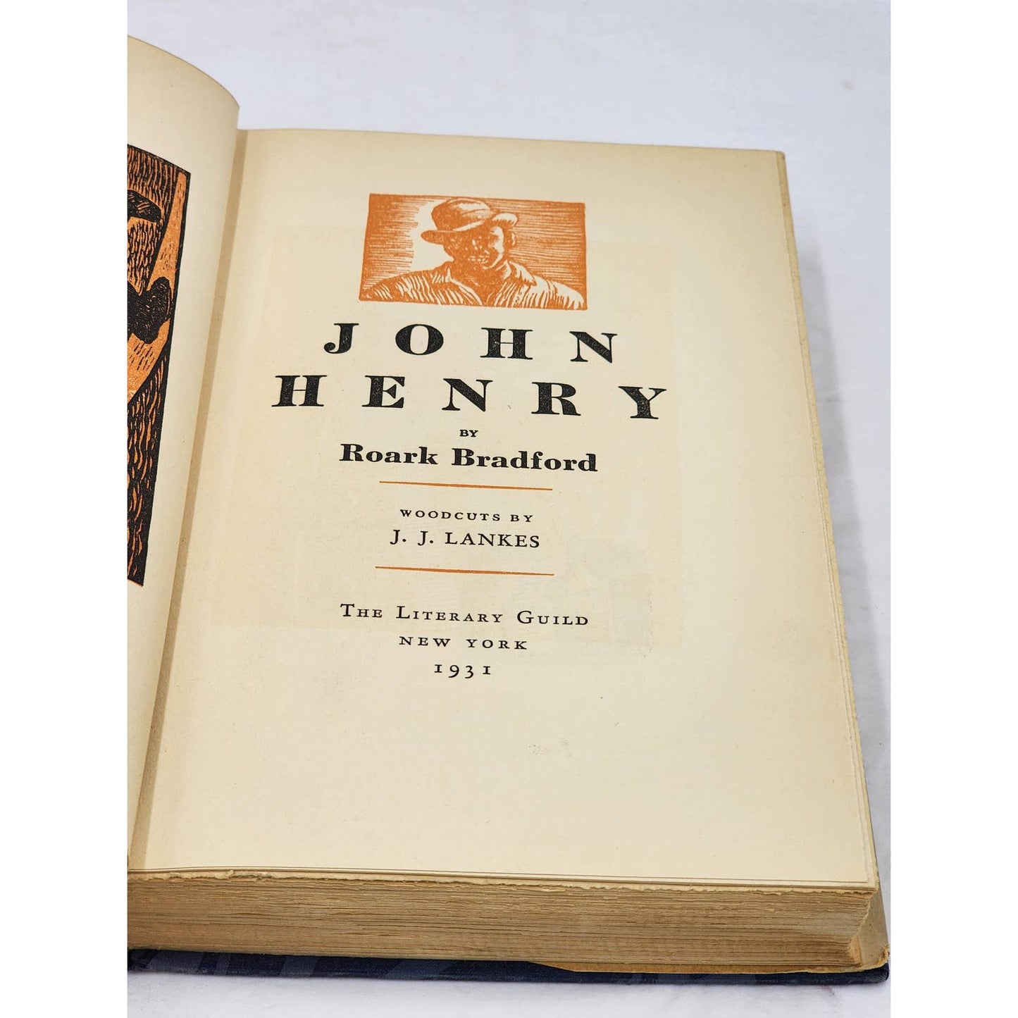 John Henry By Roark Bradford First Edition Vintage 1931