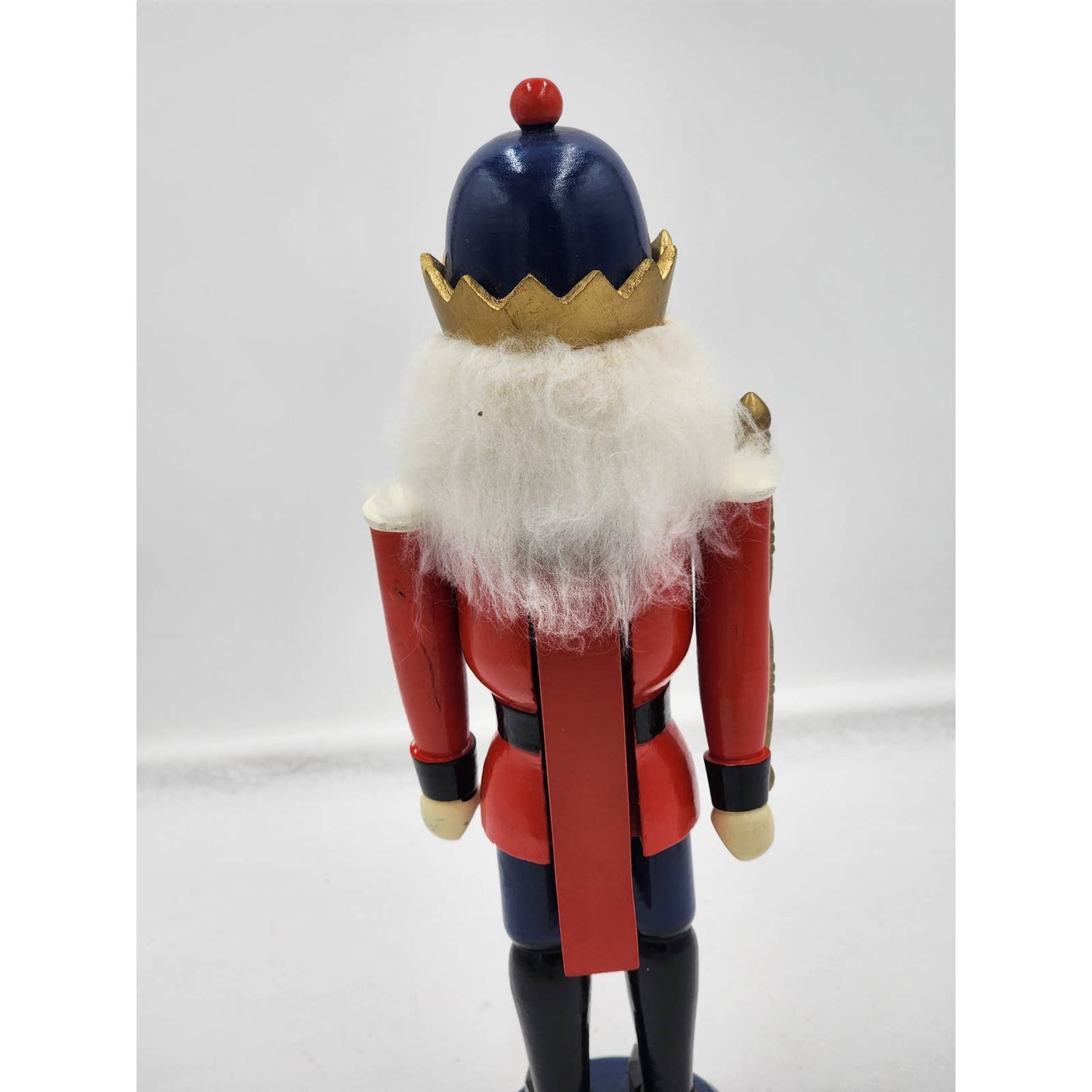 Vintage Nutcracker King Red Figurine Statue Christmas Holiday Decor 13"