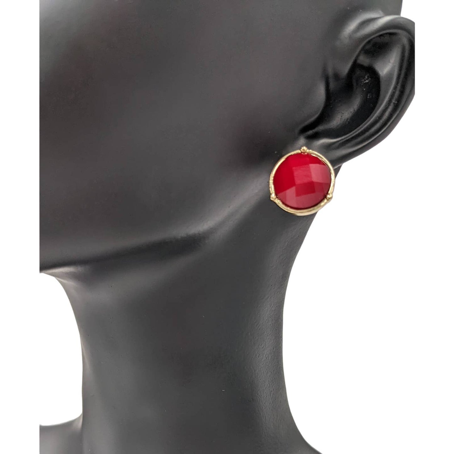Stud Earrings For Women Red Sparkly Elegant Classy Cute Set Fashion Jewelry