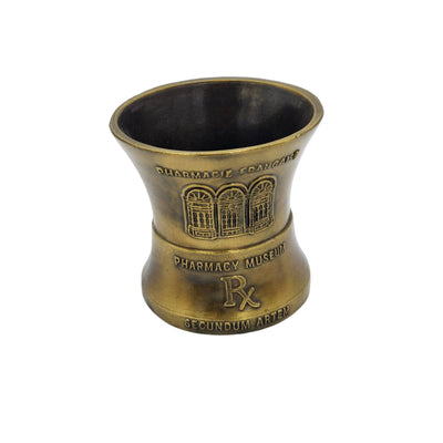 Bronze Mortar Louis Dufilko Jr Rx Pharmacist 1816 Secundum Artem Pharmacy Museum