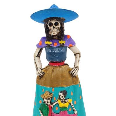 Day Of the Dead Skeleton Queen Mexican Sugar Skull Calavera Folk Art Halloween