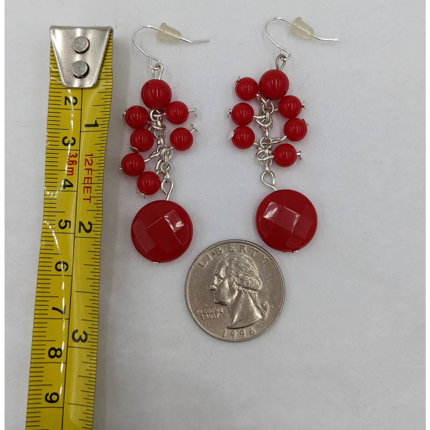 Dangle Drop Earrings Women Red Fashion Dazzling Elegant Classy Fashion Jewelry
