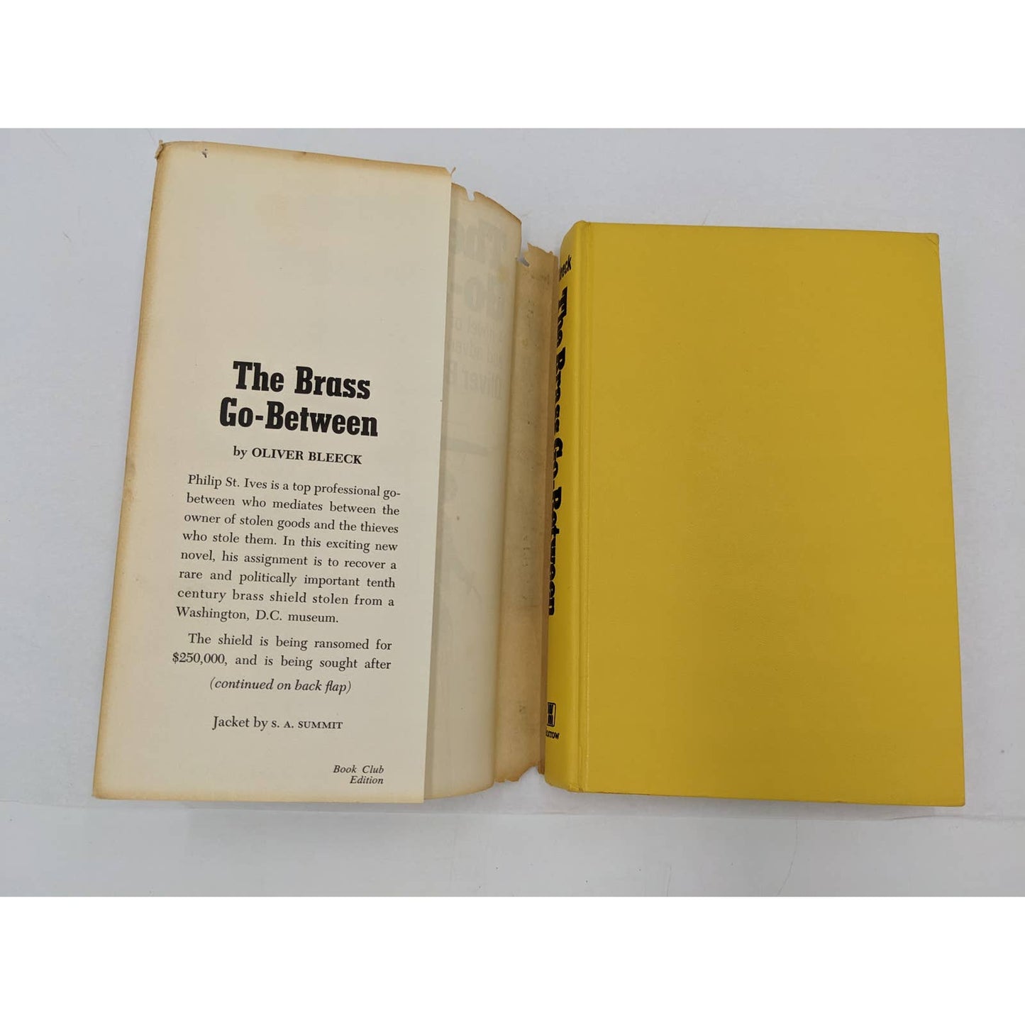 The Brass Go-Between By Oliver Bleeck A Novel Of Suspense Adventure Vintage 1969