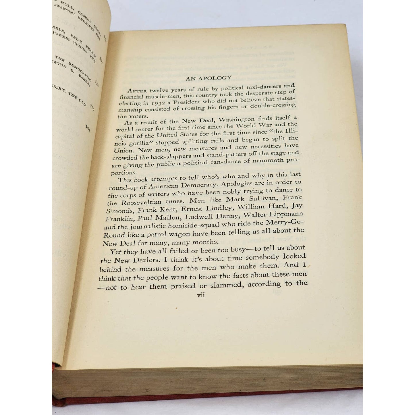 The New Dealers By The Unofficial Observer FDR Roosevelt New Deal Vintage 1934