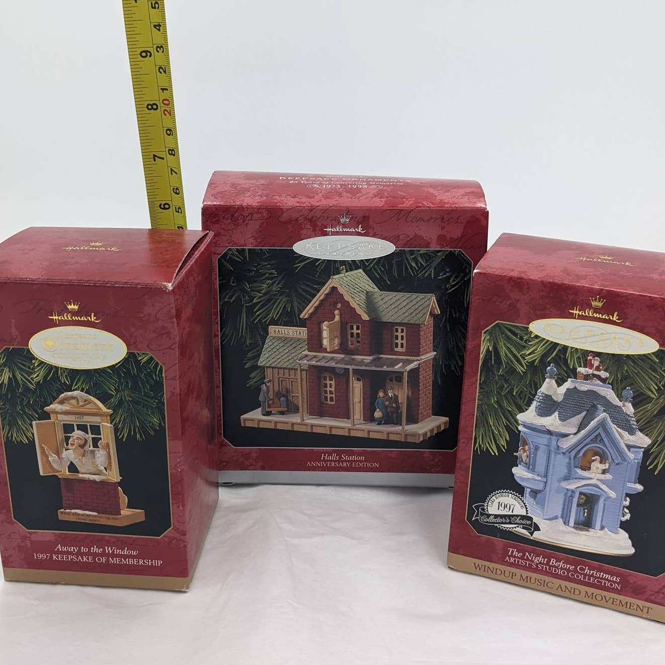 Hallmark Ornaments Vintage Lot Keepsake Victorian Night Before Christmas W/Box