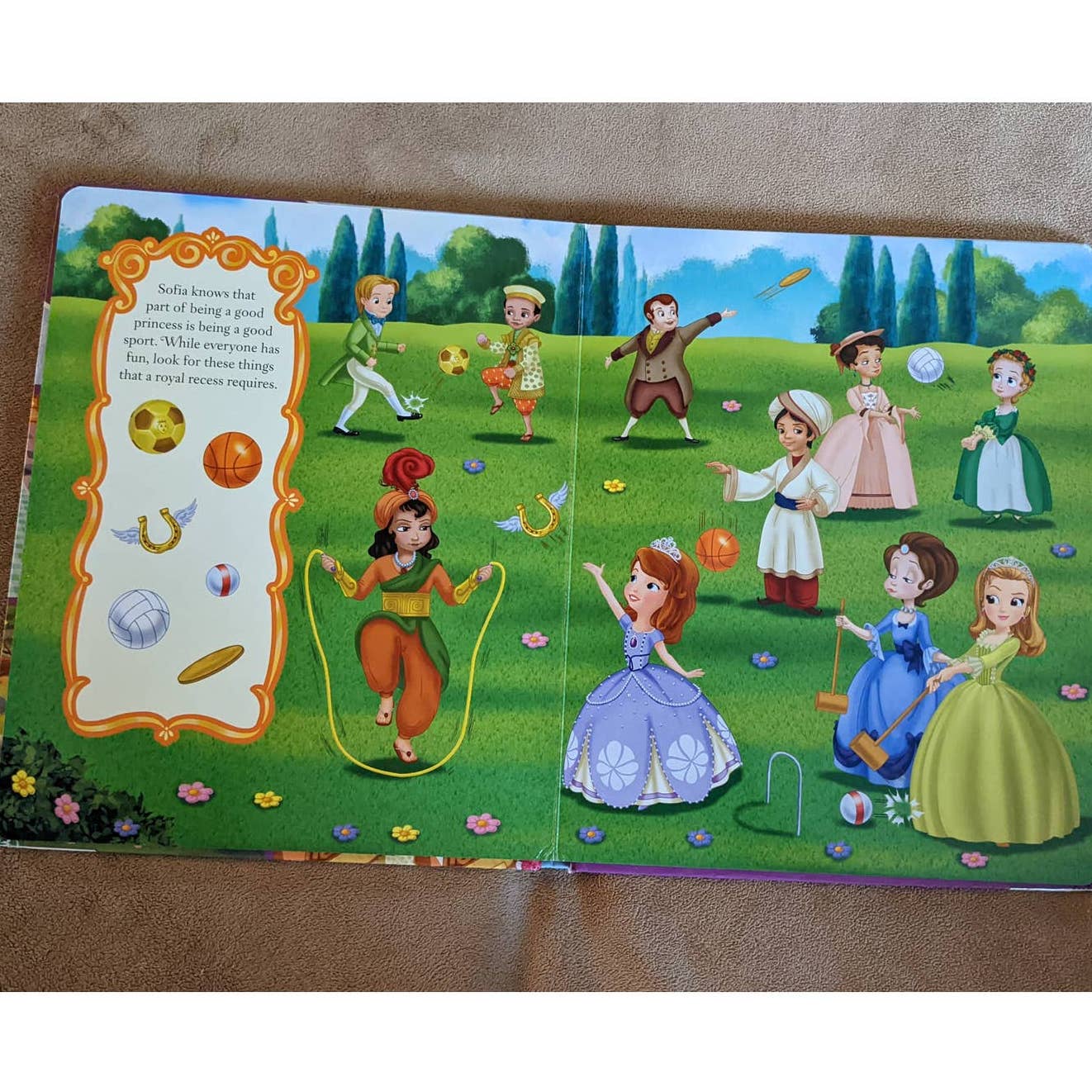 Disney Junior Sofia The First Look And Find Kids Toddler Book Practice counting