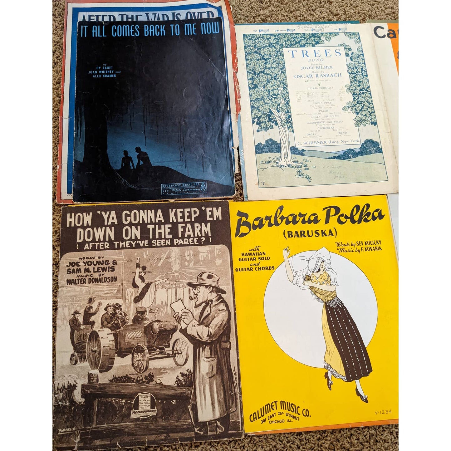 Vintage Sheet Music Lot 15+ 1920s-1960s Man of La Mancha, Art Graphics