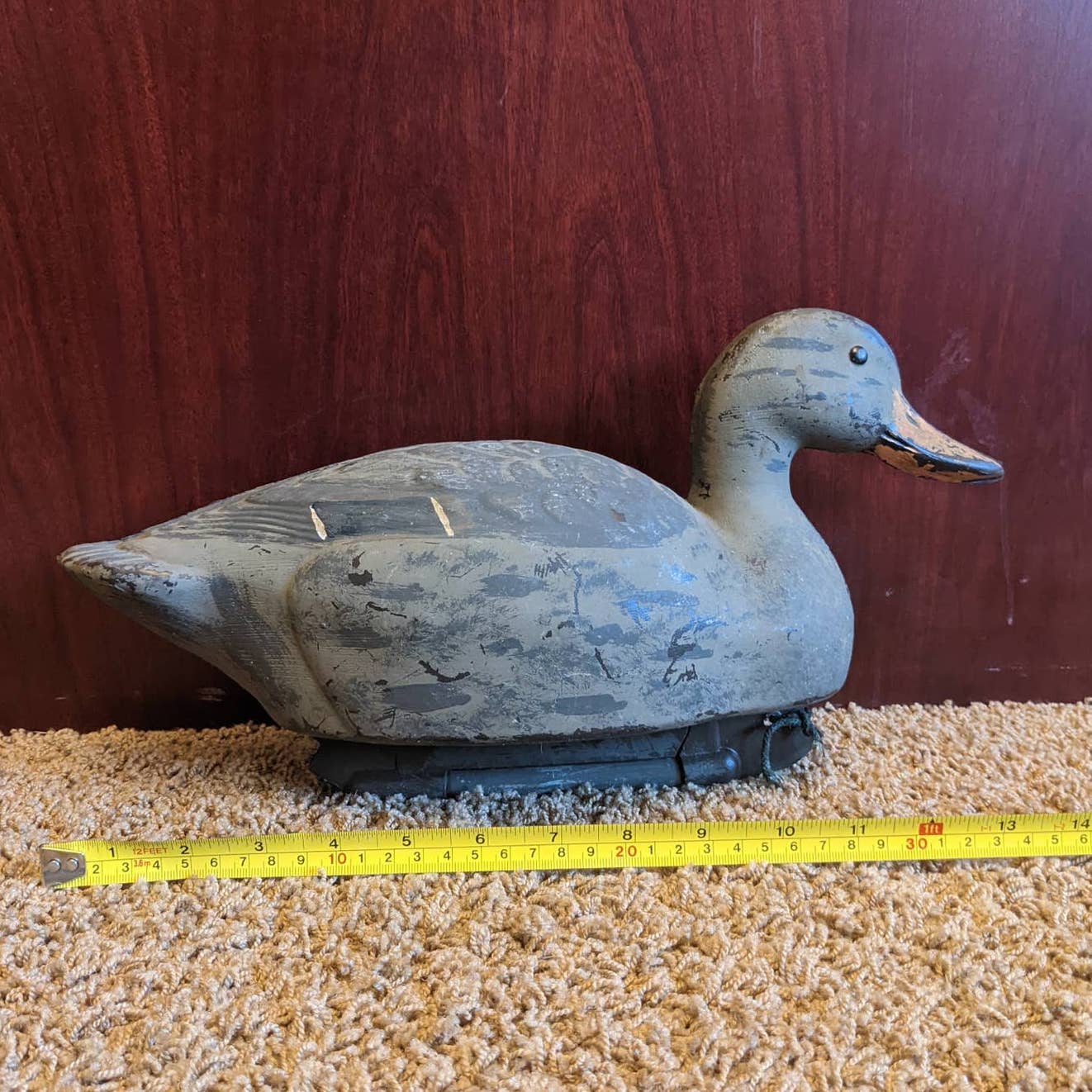 Lot Of 3 Plastic Duck Decoys 12-14" Vintage Hunting Equipment