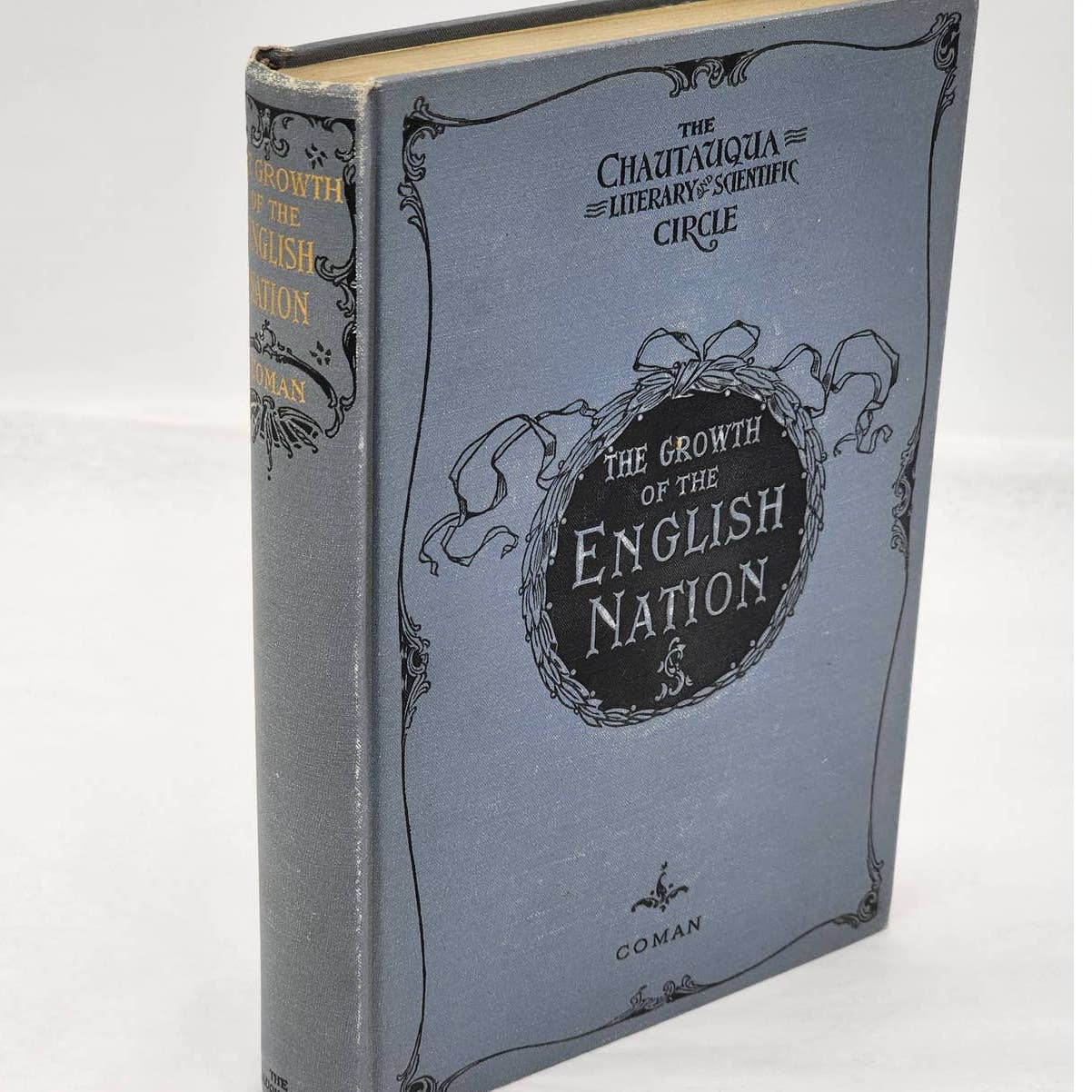 The Growth Of The English Nation By Katherine Coman, Antiquarian 1894