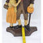 Vintage Ben Franklin Cast Iron Doorstop Holding Cane Hugging Girl Heavy 14" Tall