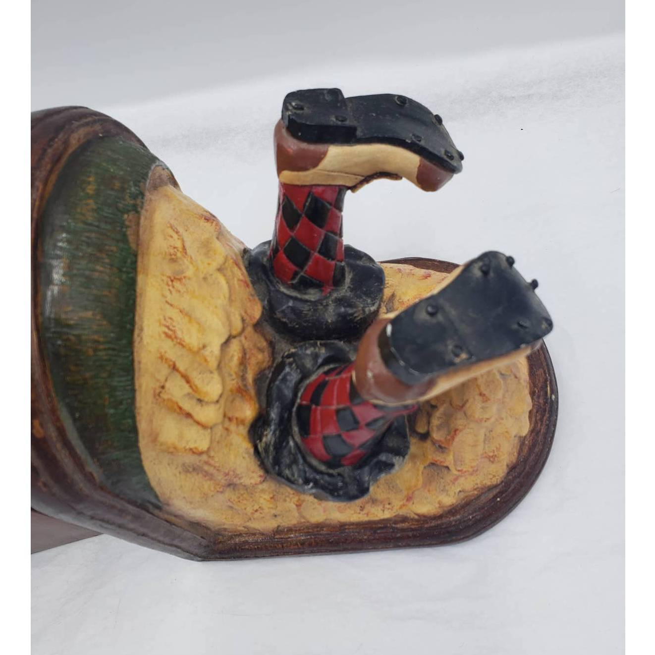 Peter Mook Golfer Book End "The Frustrated" Pair Set of Funny Whimsical Golfing