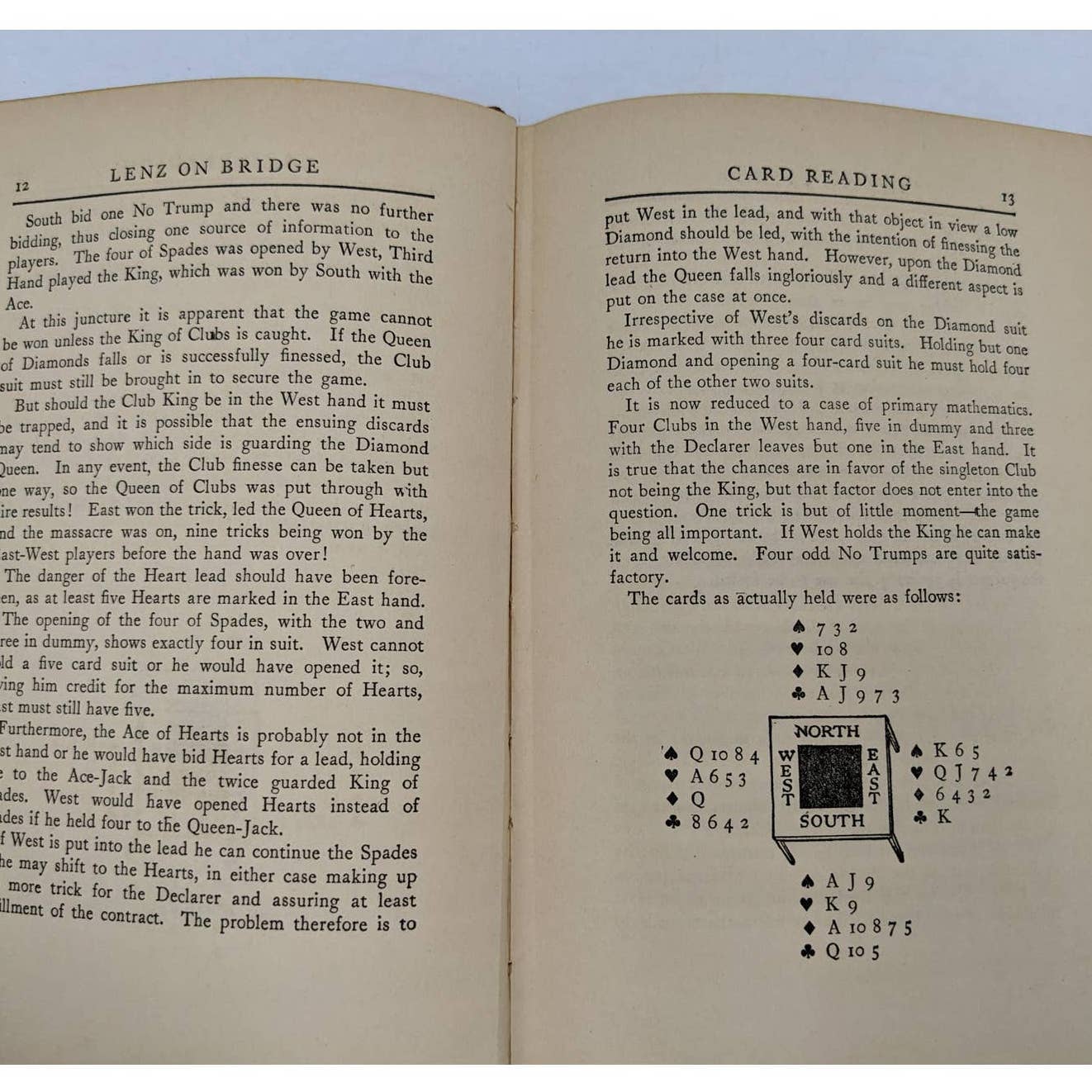 Lenz On Bridge By Sidney Lenz A Star Book Classic Bridge Manual Antiquarian 1926