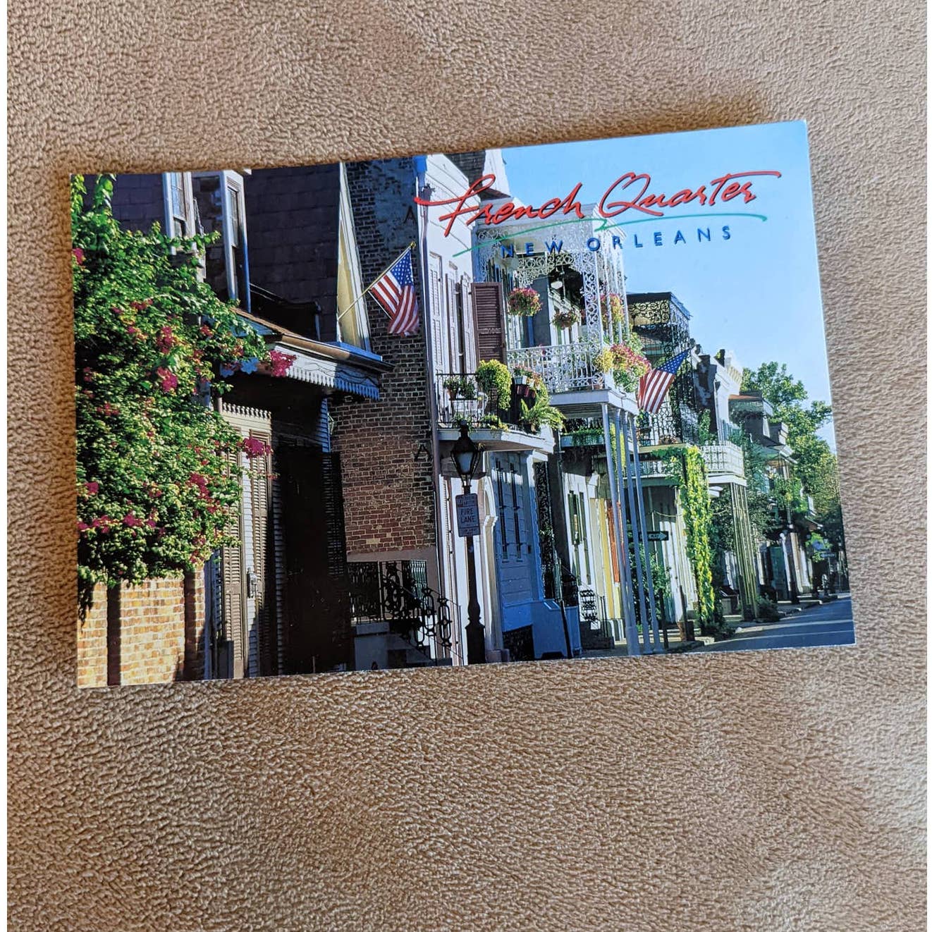 Vintage New Orleans Postcard La Branche House Lace balconies French Quarter