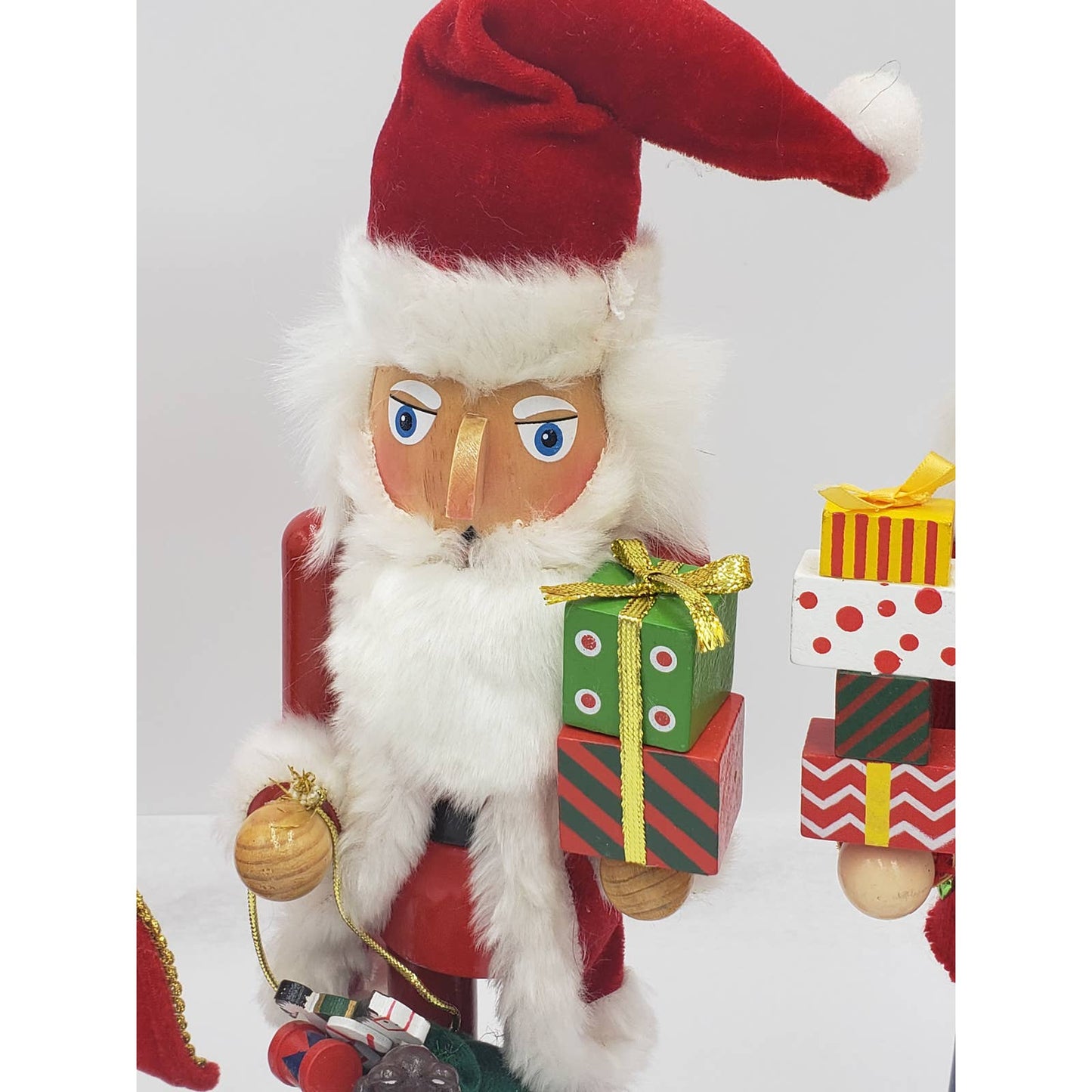 Nutcracker 14" Lot Set of 3 Ugly Christmas Sweater, Days Until Christmas, Santa