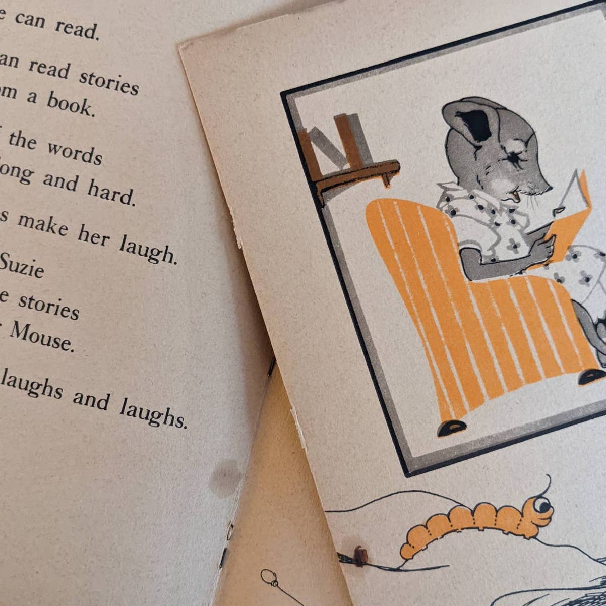 Vintage 1934 Suzie A Shy Little Mouse By Ruth W. Wittner Childrens Bedtime