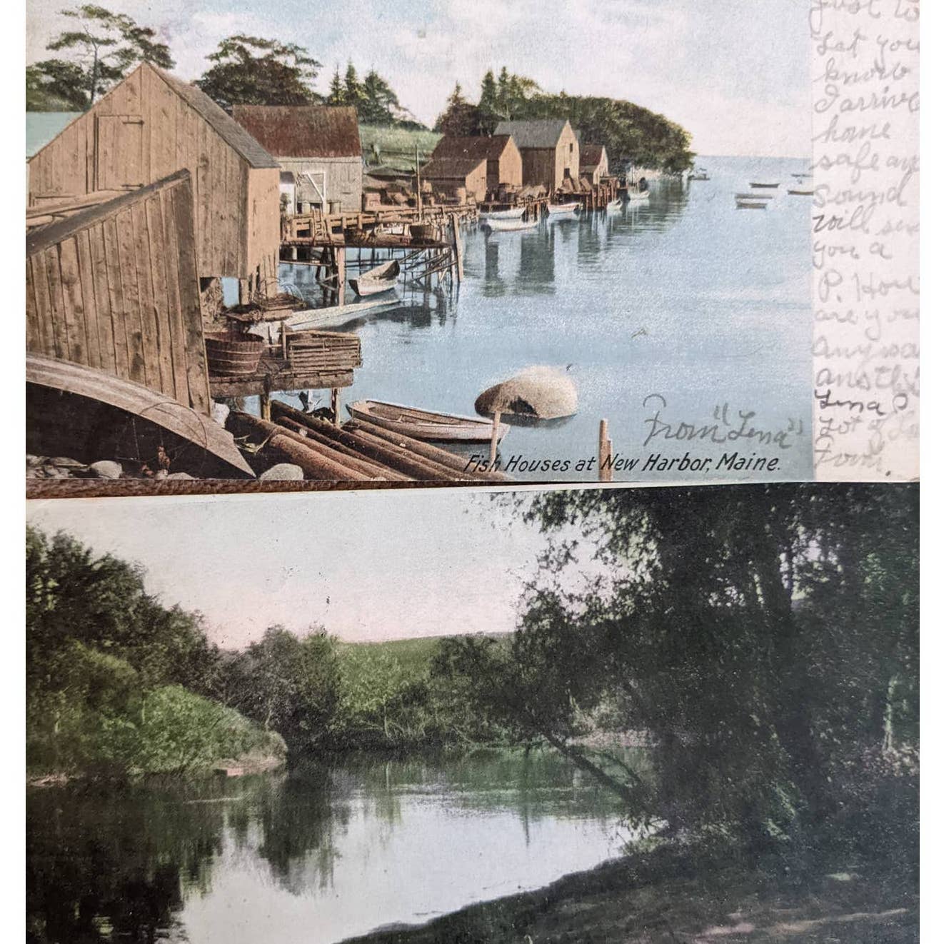 C1908 Antique Postcard Big Sioux River SD Princess Victoria Bitter Root River MT